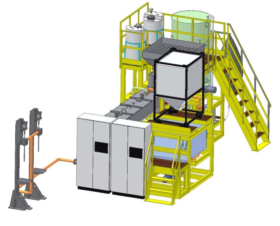 Modular plant for the production of patented EWBs