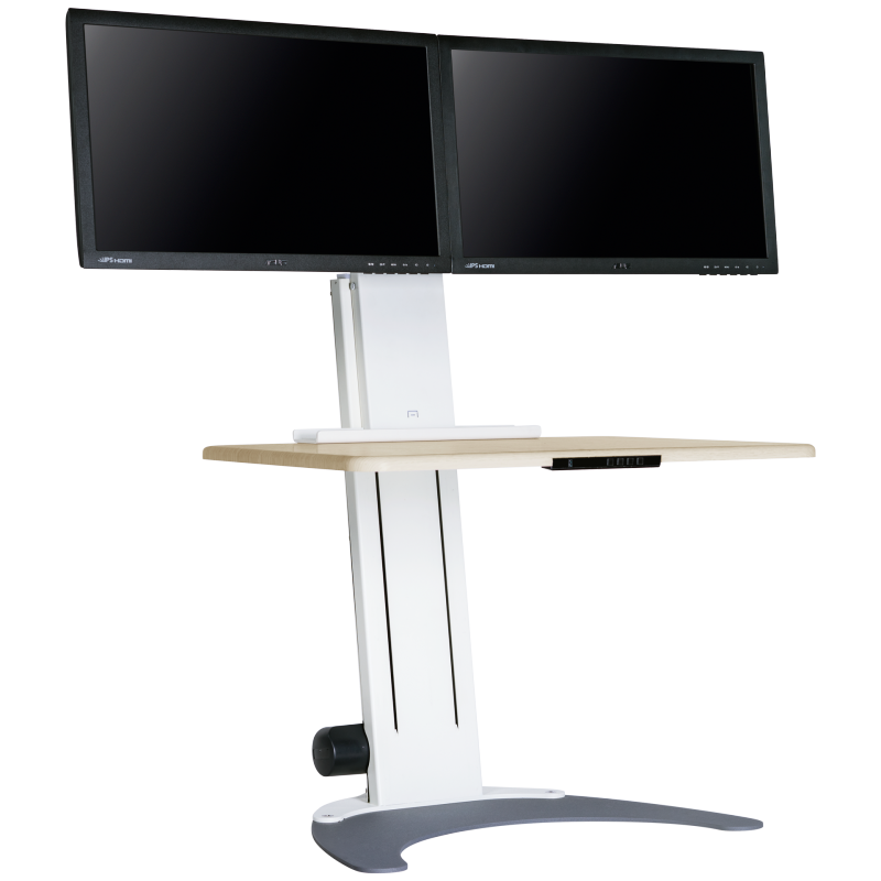 Dual monitor standing desk