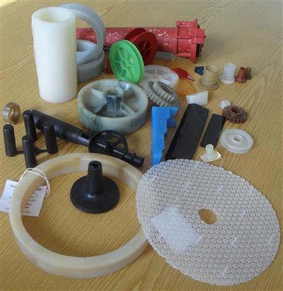 Plastic parts for passenger rail cars