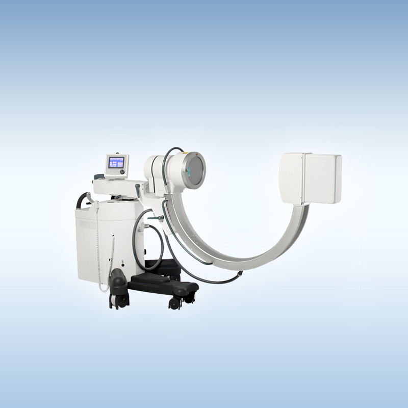 The device is an X-ray medical mobile S-arc 