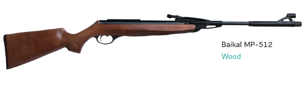 Baikal МР-512 Classic single-shot spring-piston air rifle