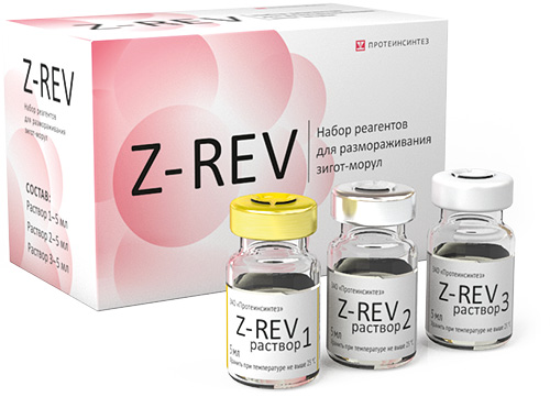 Set of reagents for defrosting zygote morula Z-REV