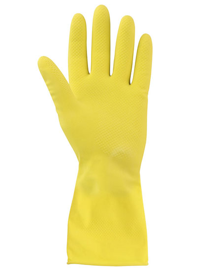 Household gloves yellow
