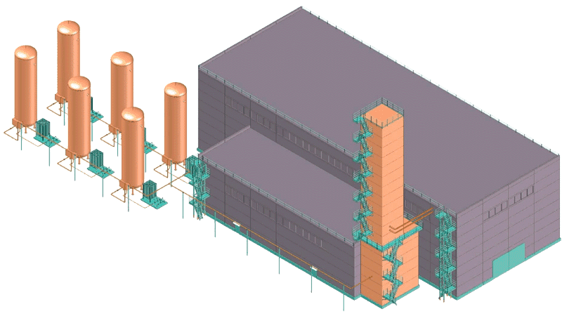 Cryogenic plant for oxygen