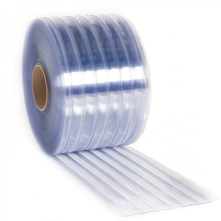 PVC curtain frost-resistant, corrugated, transparent 200 mm