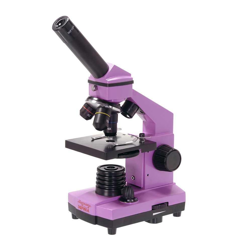 School microscope Eureka 40x-400x in a case (amethyst)