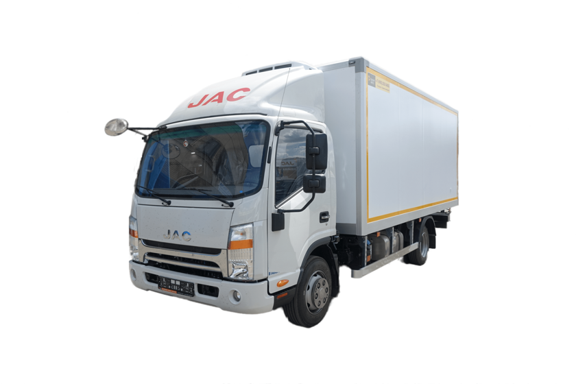 Isothermal van on JAC 80 chassis with HOU